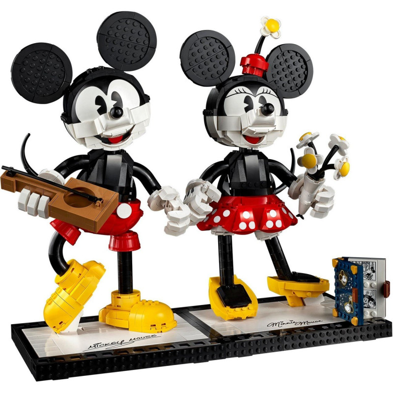 Mickey Mouse and Minnie Mouse
