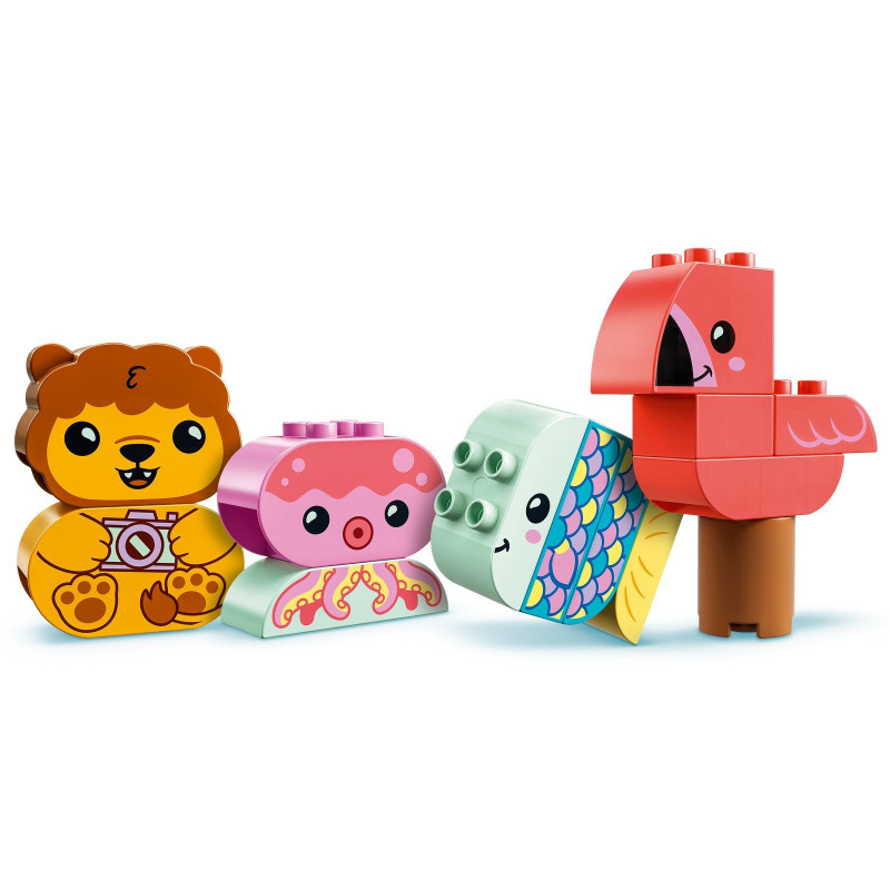 Legrace ve vaně: Plovoucí ostrov se zvířátky