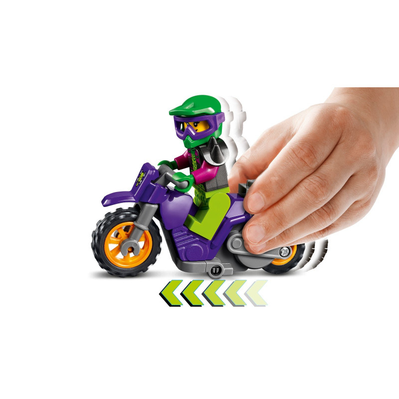 Kaskadérská wheelie motorka