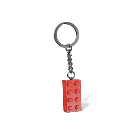 Červený přívěsek na klíče ve tvaru kostky