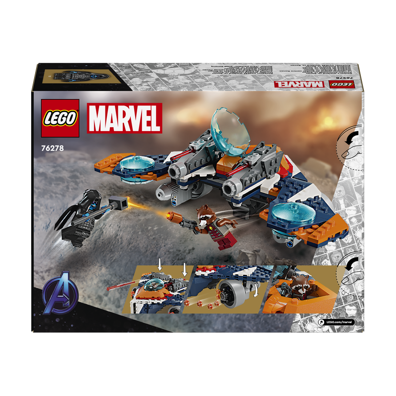 Rocketův tryskáč Warbird vs. Ronan