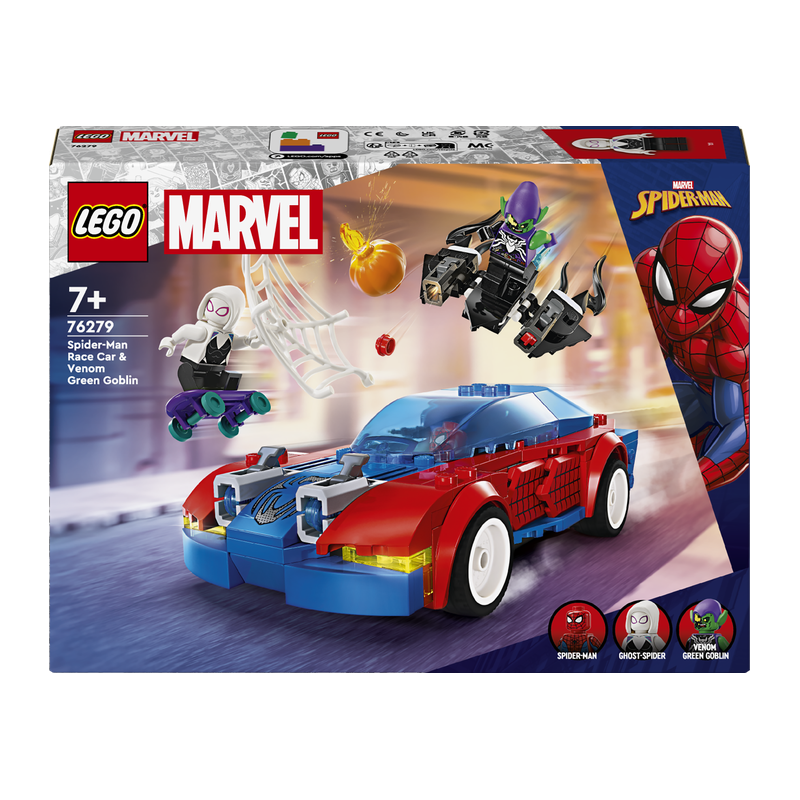 Spider-Manovo z&aacute;vodn&iacute; auto a Venom Zelen&yacute; goblin