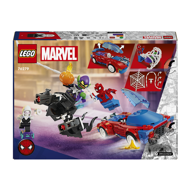 Spider-Manovo z&aacute;vodn&iacute; auto a Venom Zelen&yacute; goblin