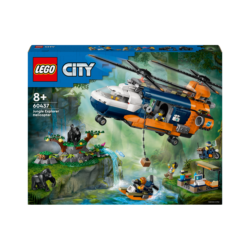 Helikopt&eacute;ra na průzkum džungle v z&aacute;kladn&iacute;m t&aacute;boře