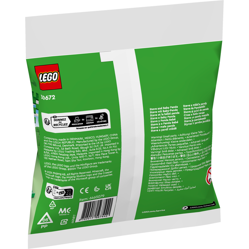 Steve and Baby Panda (polybag)