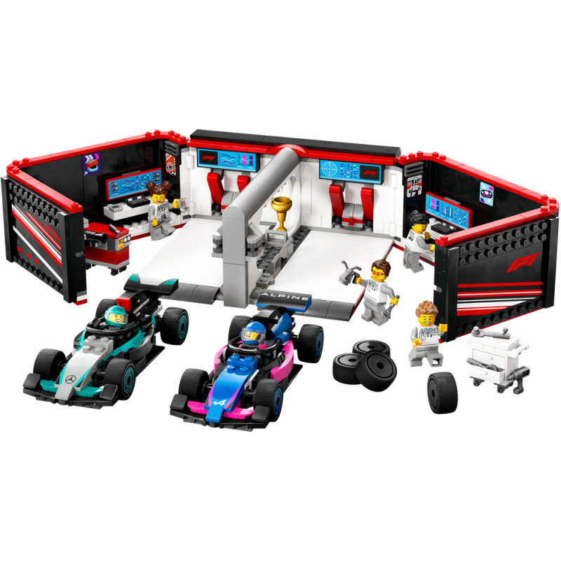 Garáž F1® a vozy Mercedes-AMG a Alpine