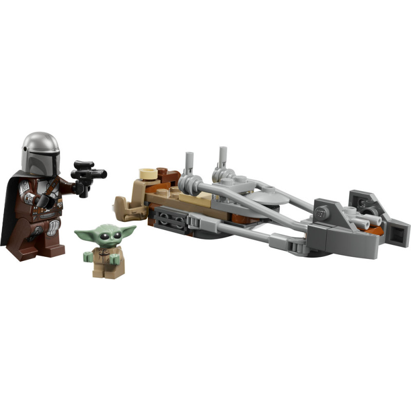 Mandalorian a Grogu a sp&iacute;drov&aacute; motorka