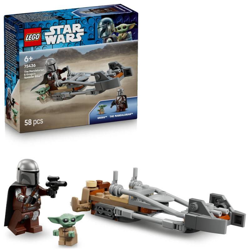 Mandalorian a Grogu a sp&iacute;drov&aacute; motorka