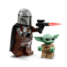 Mandalorian a Grogu a sp&iacute;drov&aacute; motorka