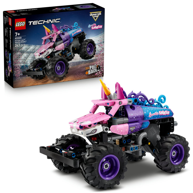 Monster Jam&trade; Sparkle Smash&trade; s natahovac&iacute;m motorem