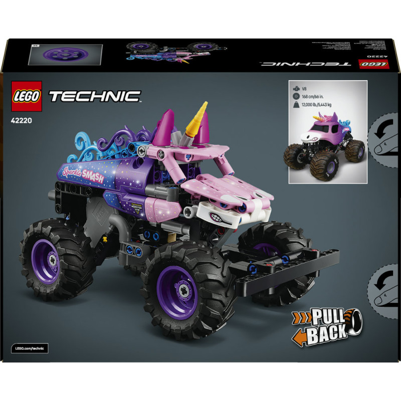 Monster Jam&trade; Sparkle Smash&trade; s natahovac&iacute;m motorem