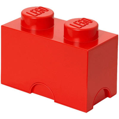LEGO 2 stud Red Storage Brick