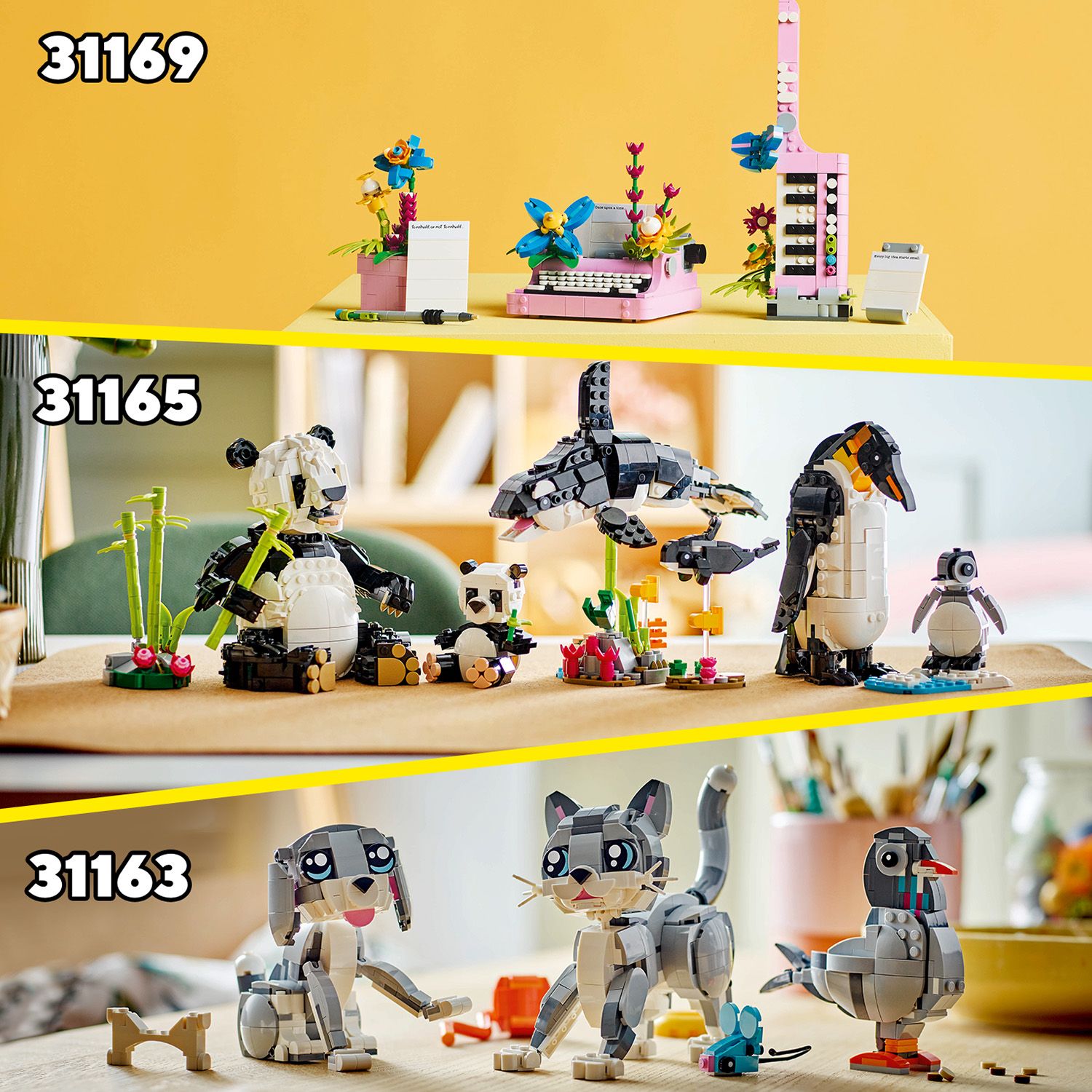 Objevte další stavebnice LEGO® Creator 3 v 1