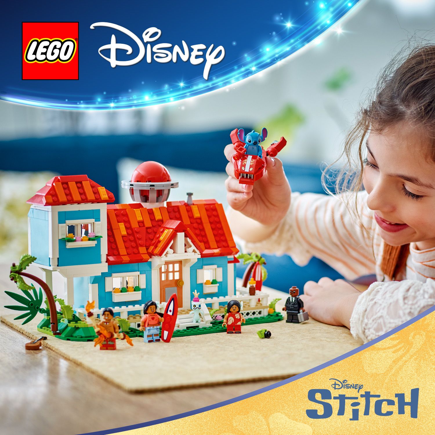 Zábavný model domku na pláži LEGO® | Disney