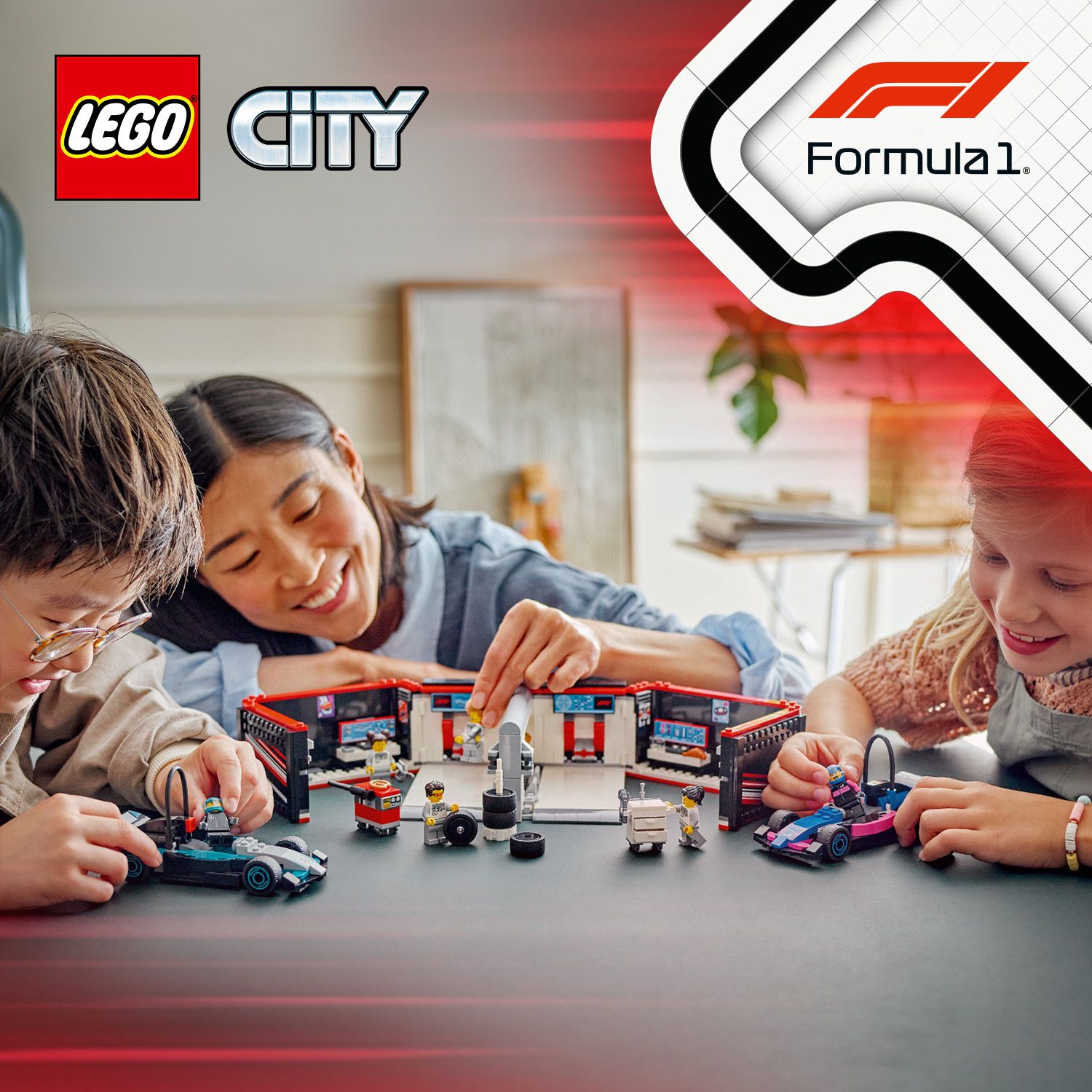 Stavebnice LEGO® City Garáž F1® a závodní auta