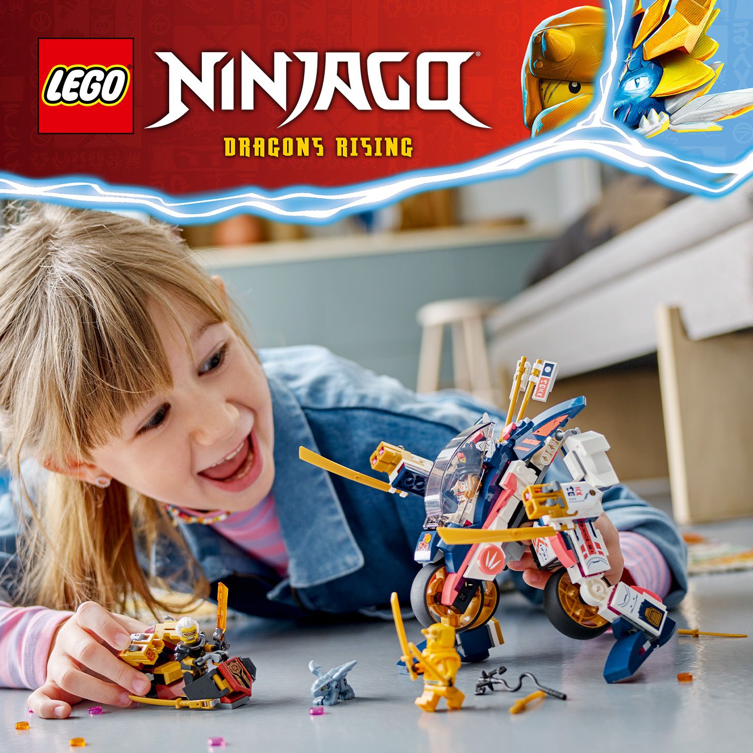 Nádherná stavebnice LEGO® NINJAGO® s motorobotem