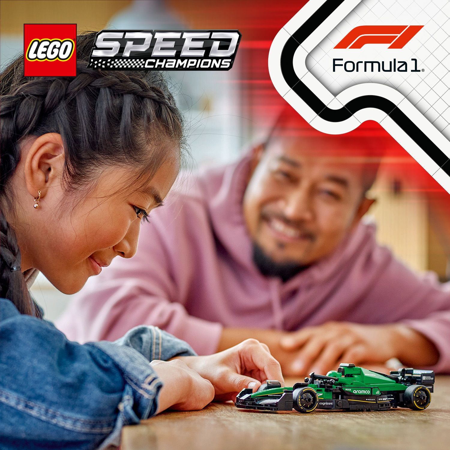 LEGO® Závodní auto Aston Martin Aramco F1® AMR24