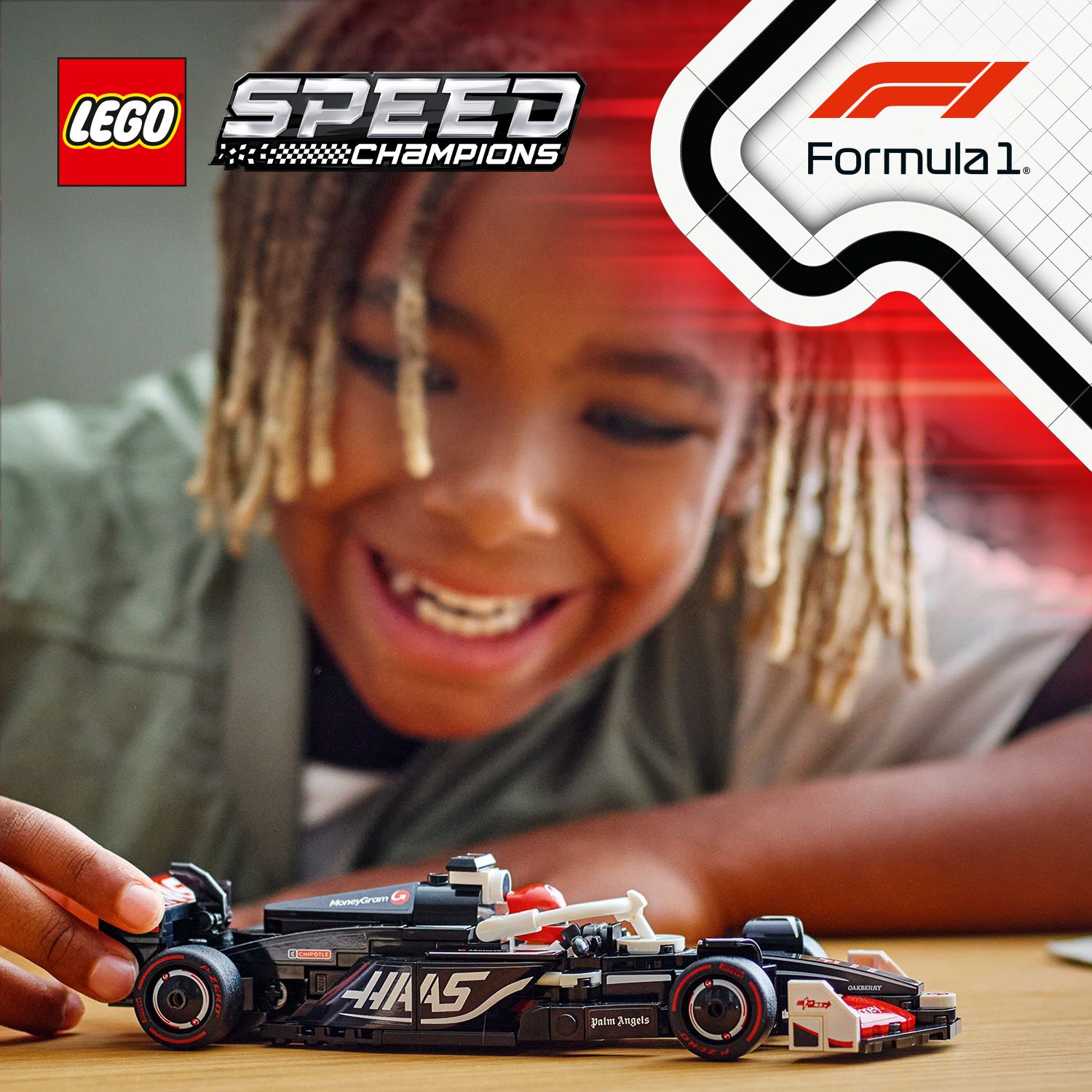 Stavebnice Závodní auto MoneyGram Haas F1® Team VF-24